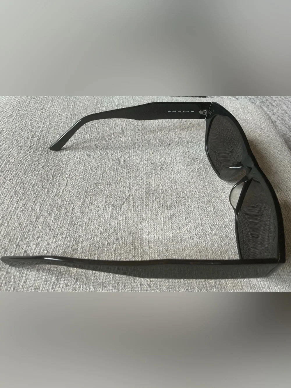 Balenciaga Black Men’s BB0164S Rectangular Sunglasses